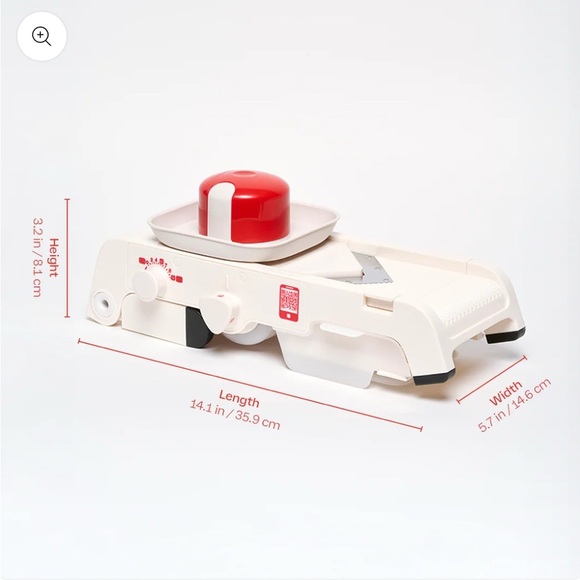 Tupperware White and Red Mandoline Slicer - Picture 3 of 11